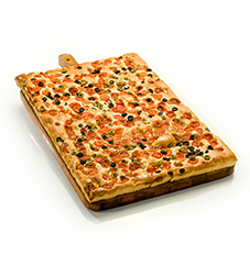 Focaccia w/ Olives & Cherry Tomatoes