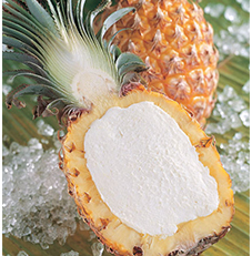 Ripieno Pineapple Sorbetto in Fruit Shell