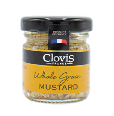CLOVIS Mustard Whole Grain mini jar 60/1.2oz