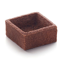 (US) Mini square tart shell chocolate 240/1.5″