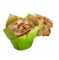 Large Muffins Filled With Apple Cinnamon