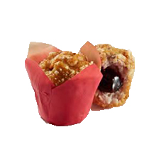 Mini Muffins Filled With Red Fruit