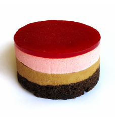 Chocolate Raspberry Mousse Cake 3″