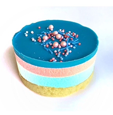Cotton Candy Mousse Cake 3″